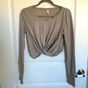 Free People Pewter Crop Top